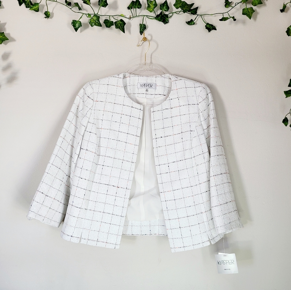 COPY - Kasper Tweed Jacket US S petite